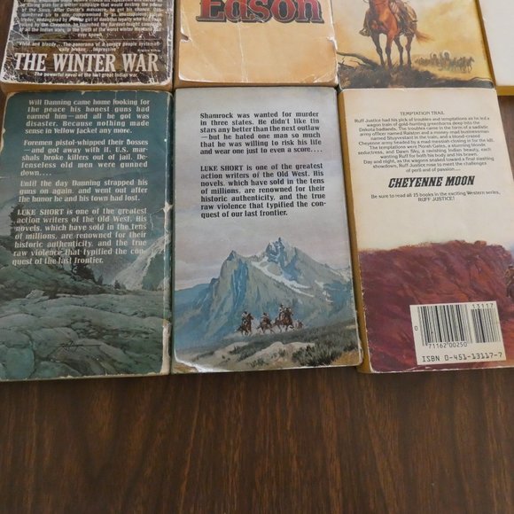 Lot of 10 Vintage 60s 70s Western Paperbacks~ Luke Short and More - Picture 10 of 10